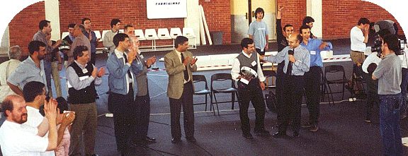 An�ncio do vencedor do pr�mio de engenharia.